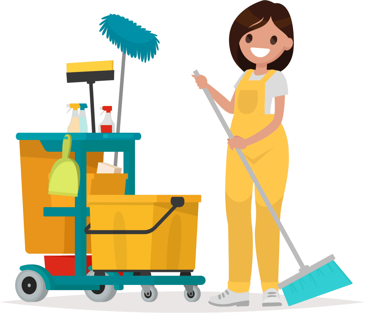 workplace housekeeping clipart